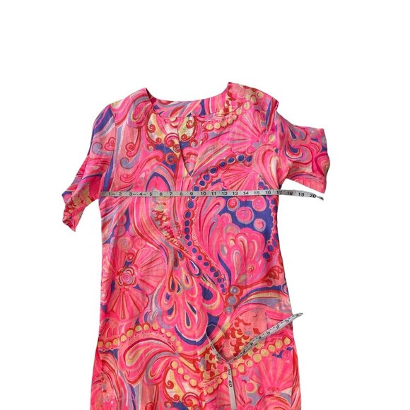 Lilly Pulitzer Linen Reef Retreat Tunic Top XS - Picture 9 of 11